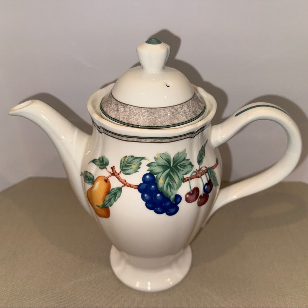 Vintage Noritake Homecraft Orchard Estate Coffee or Tea Pot with Lid 9236 RARE - Picture 6 of 16